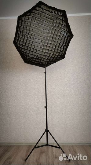 Окта softbox 95см + сетка + стойка 190см