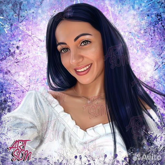 Печать фото на холсте Портрет на заказ за 1 день