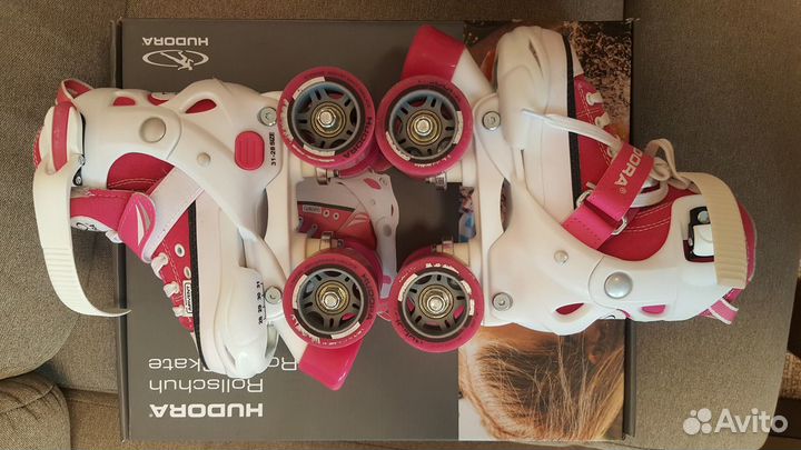 Ролики hudora Rollschuh Roller Skate Pink (28-31)