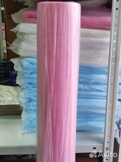 Простыни 70*200 в рулоне розовый Standart (100 шт)