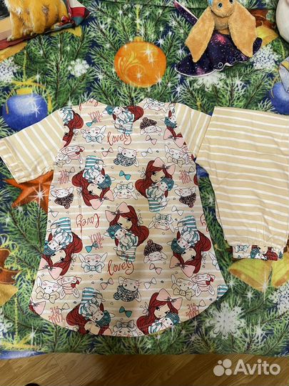 Новая, Детская пижама- костюм 122 128