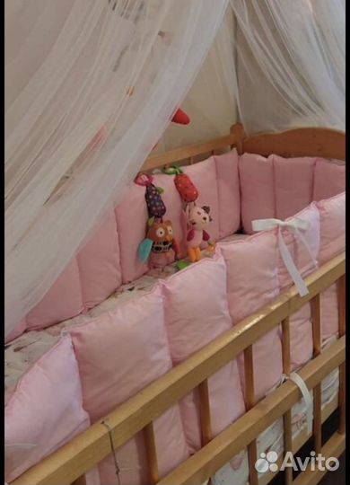 Бортики на детскую кроватку