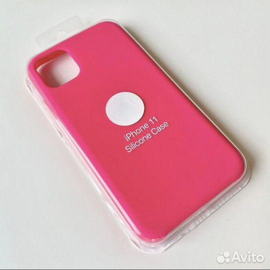 Чехлы новые ярко-розовый и черный для iPhone 11