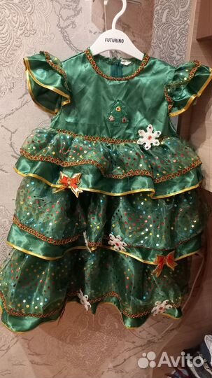 Новогодний костюм Ёлки для девочки 116 - 122