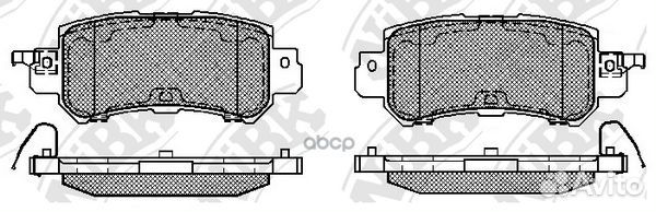 Колодки тормозные дисковые зад 0,886 PN2500