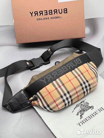 Сумка Burberry, натуральная кожа