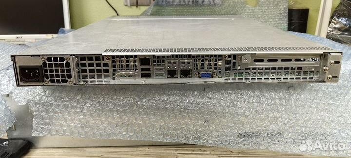 Сервер Supermicro 6017R 2x E5-2667v2 128GB озу 1U