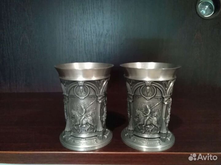 Кубки, бокалы, олово