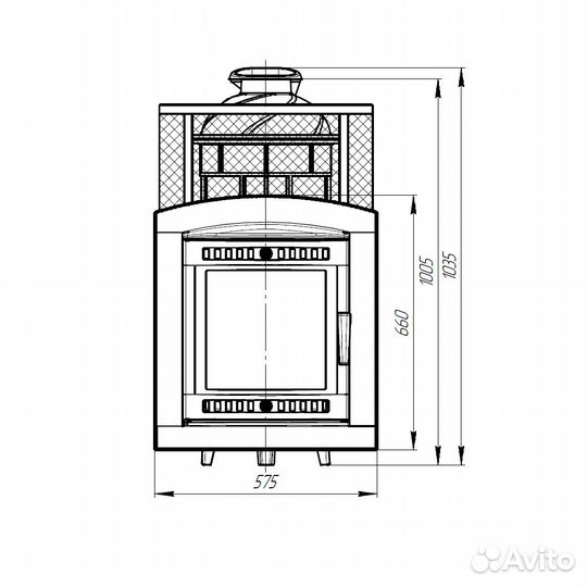 Печь Для Бани Атмосфера XL+ сетка нержавейка