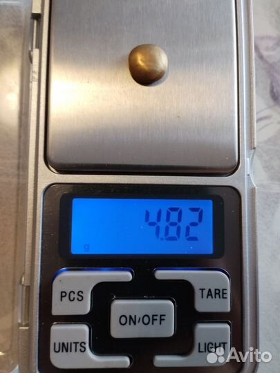 Аффинажное золото. Минимум 958 проба. 4,82 грамма