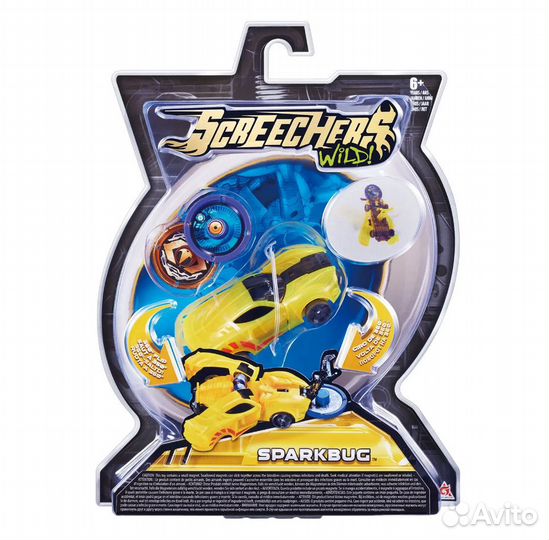 Дикие Скричеры. Машинка-трансформер Спаркбаг л1 тм