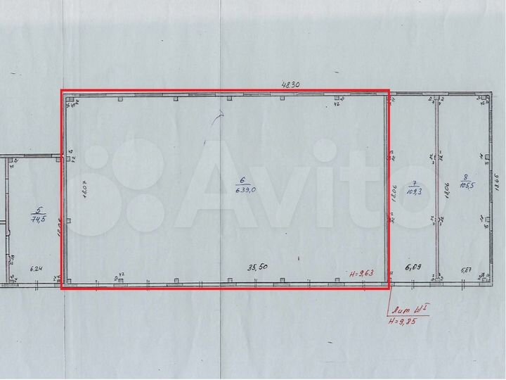 Сдам складское помещение, 639 м²