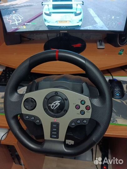 Игровой руль 900градусов Dexp wheelman pro gt