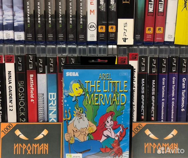 Картридж sega Ariel the Little Mermaid