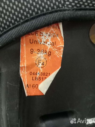 Детское автокресло 9 до 36 кг