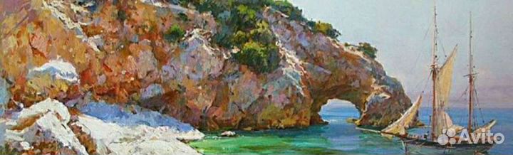 Картина Крым горы и море