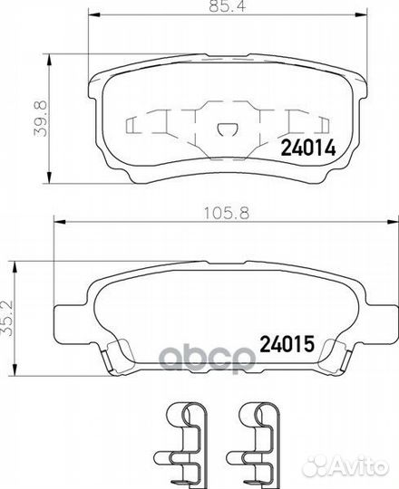 Колодки тормозные дисковые задн. cirrus (JS) SE