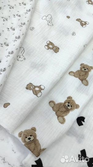 Муслин жатка Ткань хлопок жатый 2х слойный