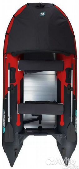 Лодка пвх Gladiator C400AL красно/черный