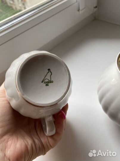 Чайный сервиз СССР молочник и сахарница