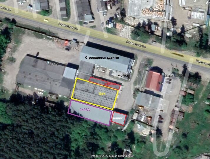 Производство, торговля, сервис, склад 370 м²