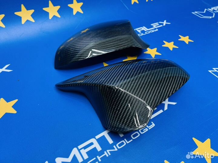 Накладки зеркал BMW F80 F82 F83 сухой карбон