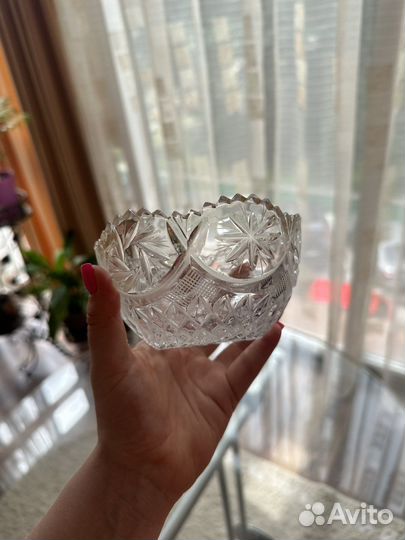 Салатник хрустальный маленький