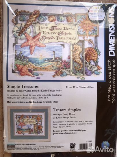 Наборы для вышивания Dimensions, Riolis