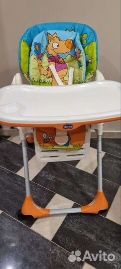 Детский стульчик для кормления chicco polly