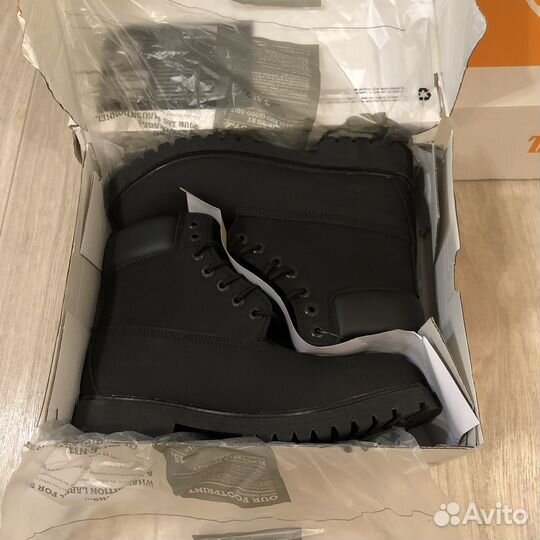 Ботинки timberland черные (на руках)