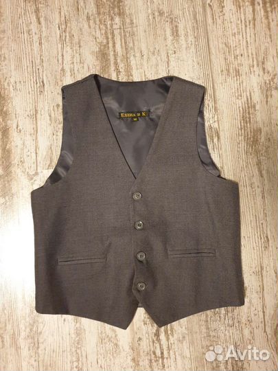 Рубашка H&M + жилетка для школы