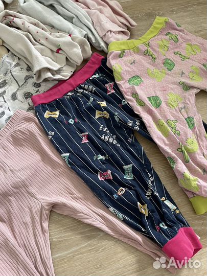 Вещи пакетом на девочку 74 80 86