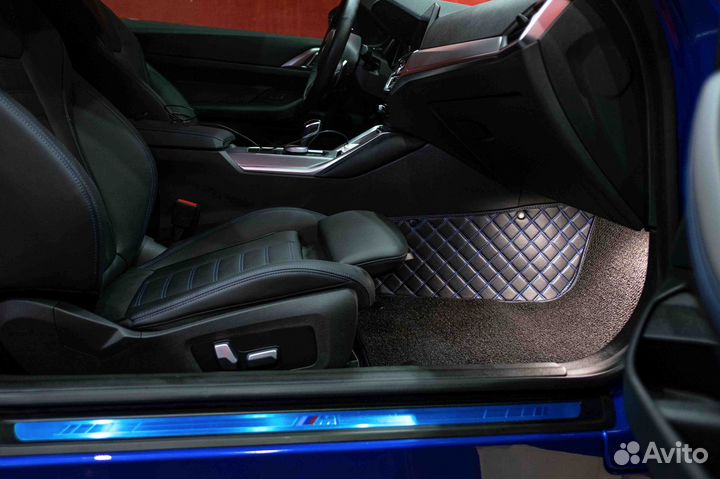 3Д коврики из экокожи BMW 4 coupe 2021