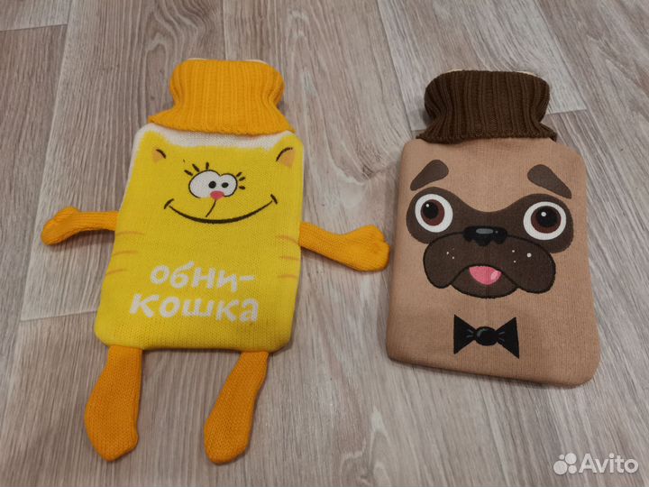 Грелка в вязанном чехле