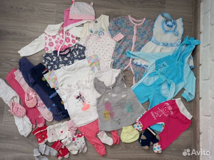 Одежда для девочки пакетом с рождения