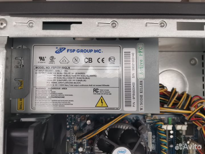 Системный блок E8400, 9600 GT, 4GB, 500GB, 550W