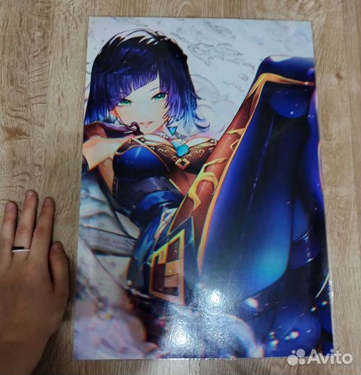 Плакаты постеры аниме геншин импакт е лань