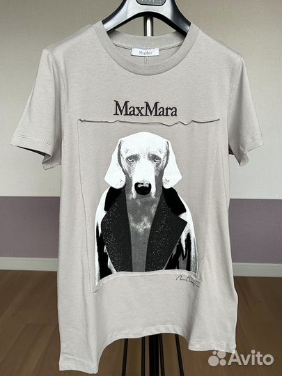 Maxmara футболка серая