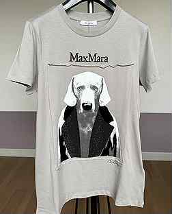 Maxmara футболка серая