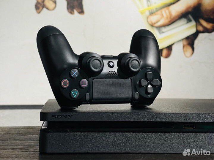 Sony Playstation 4 Slim + 500 игр