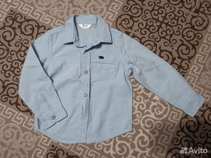 Рубашки и брюки на мальчика р-р 104-110