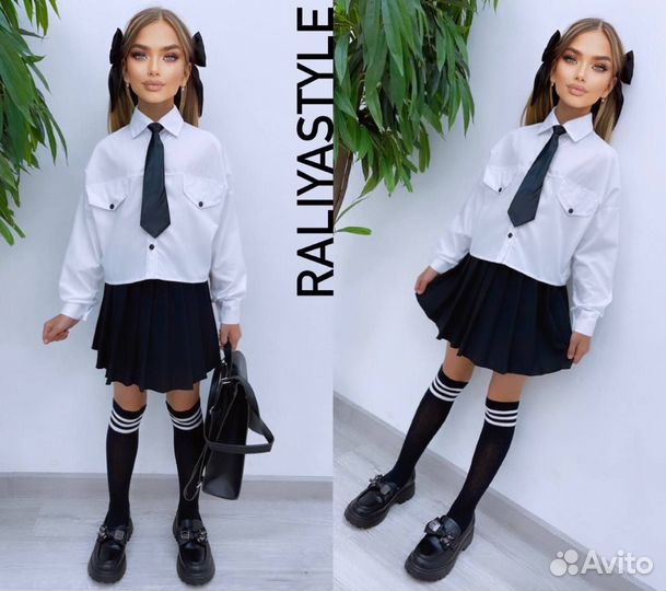 Блузка для девочки школьная на 7/8 лет