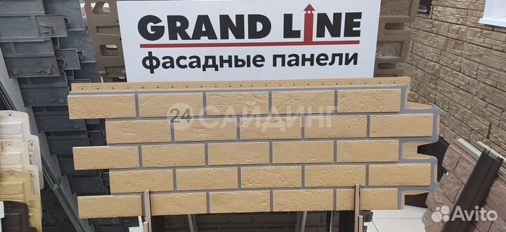 Фасадные панели Grand Line Кирпич Состаренный desi