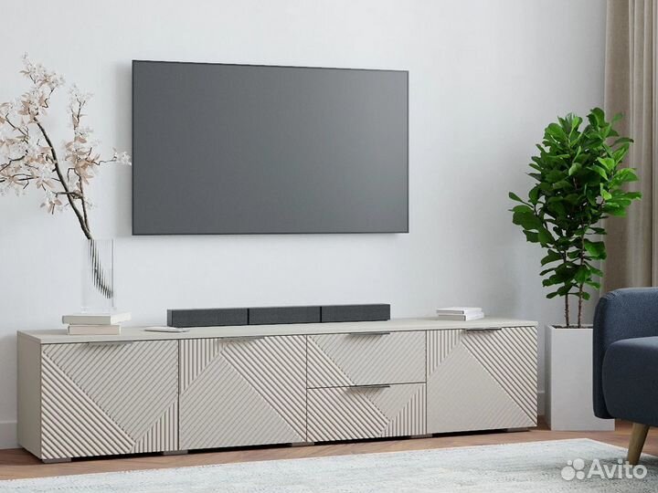 Тумба под тв с фрезеровкой комод IKEA мебель Икеа