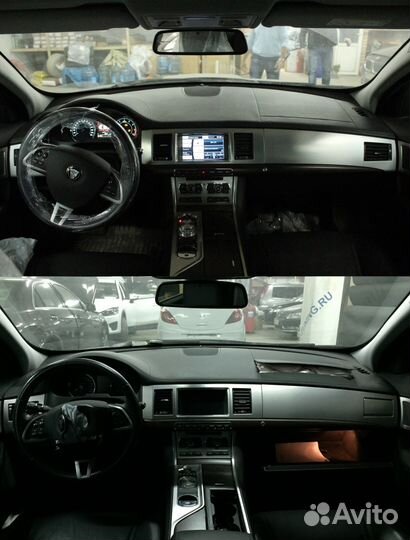 Торпеда / передняя панель Jaguar XF Кожа