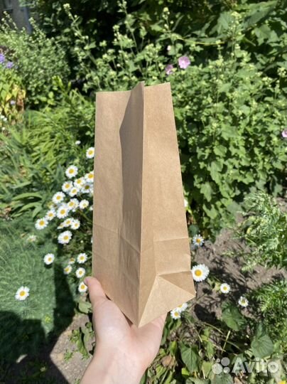 Пакеты бумажные крафт 98 шт 12*8*24 см