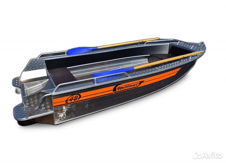 Лодка моторно-гребная Wellboat-42 (Вельбот -42)