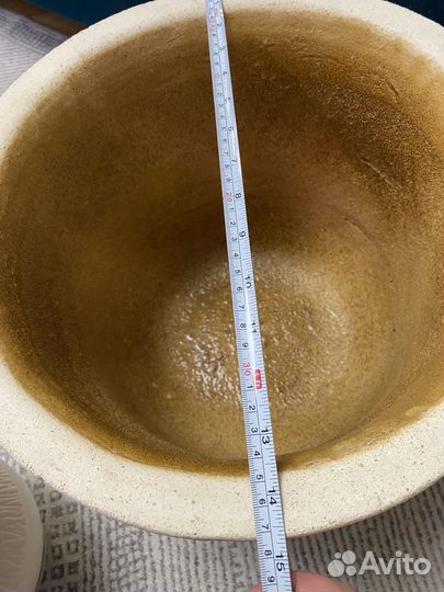 Горшок для цветов напольный натуральный камень