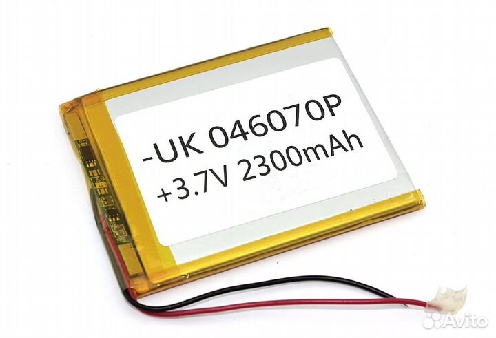 Li-Pol (батарея) 4*60*70мм 2pin 3.7V/2300mAh