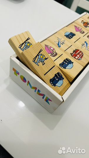 Домино деревянное детское